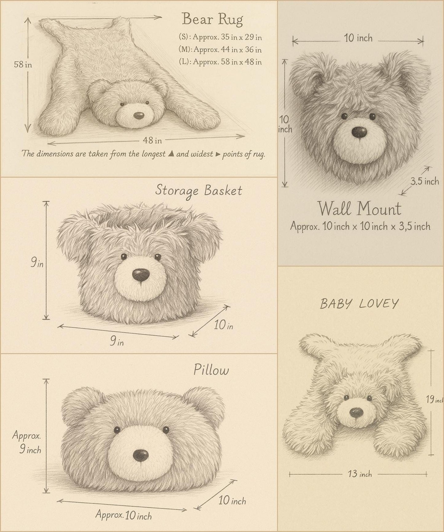 Woodland Bear Rug Personalized Baby Boy