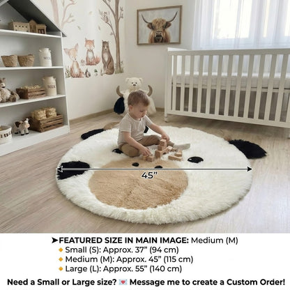 Highland Cow Rug Plush Farmhouse Decor