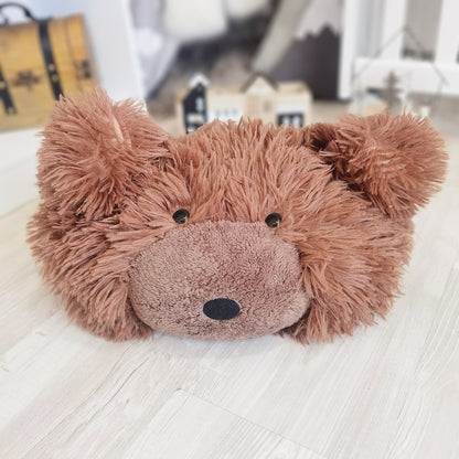 Brown Bear Rug Plush Woodland Personalized