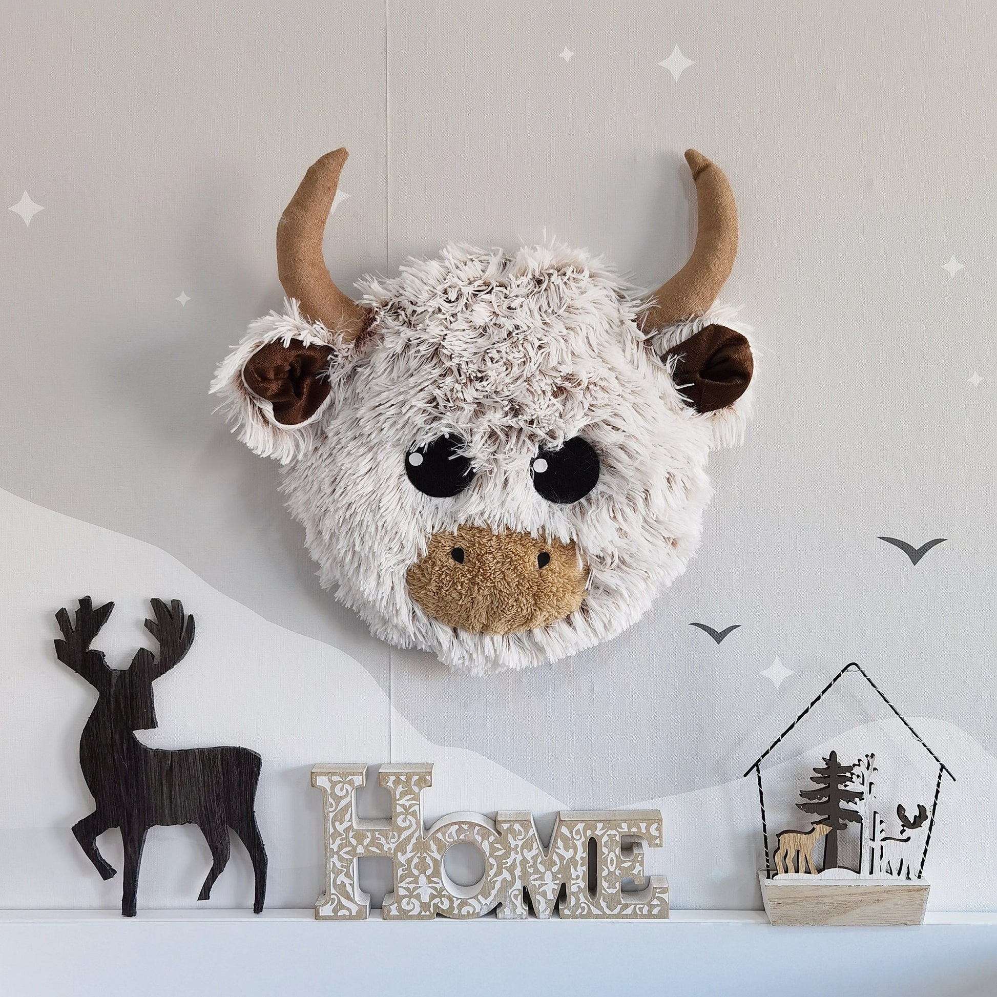 Highland Cow Wall Mount Personalized
