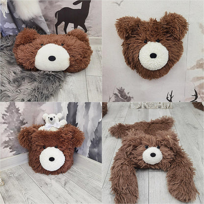 Bear Rug Faux Fur Personalized Baby Boy