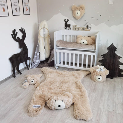 Bear Rug Woodland Adventure Baby Boy - DECORLINA