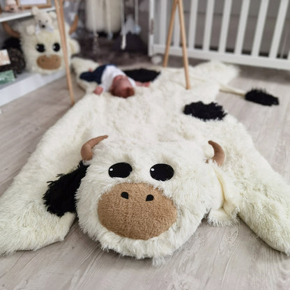 Wall Mounted Highland Cow Head Plush