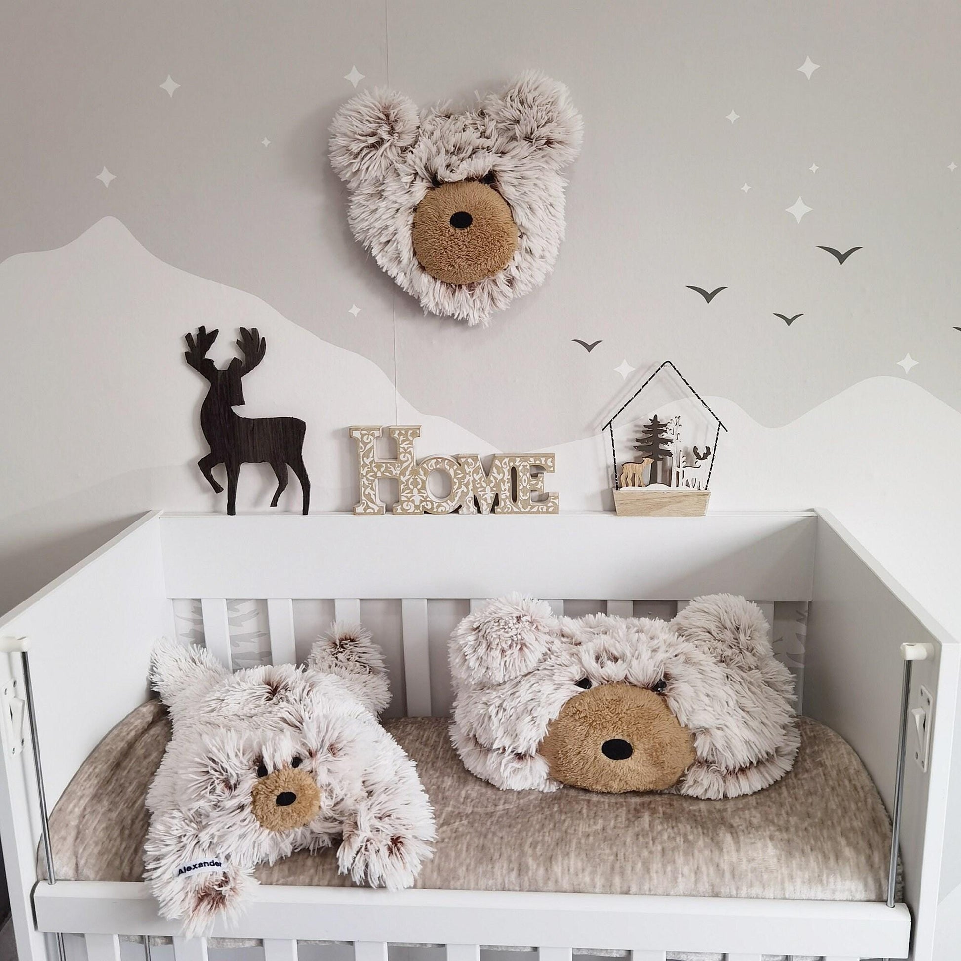 Bear Rug Plush Minky Personalized