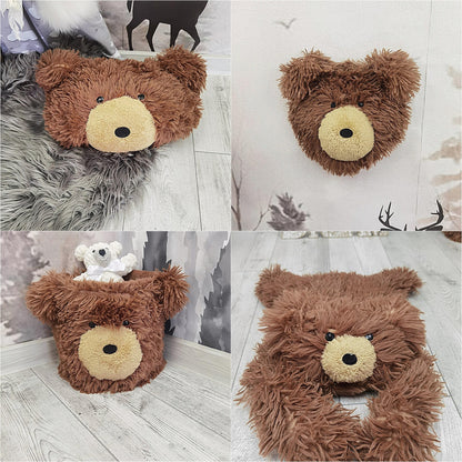Bear Rug Brown Plush Baby Boy