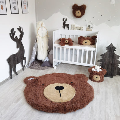 Bear Storage Basket Woodland Personalized