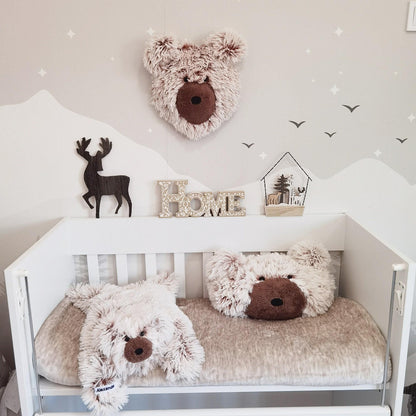 Personalized Bear Rug: Shaggy Minky Nursery Play Mat