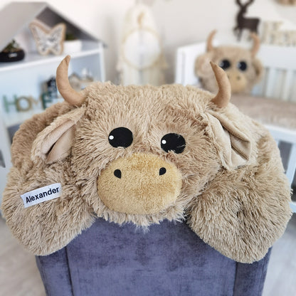 Highland Cow Farmhouse Nursery Rug - DECORLINA