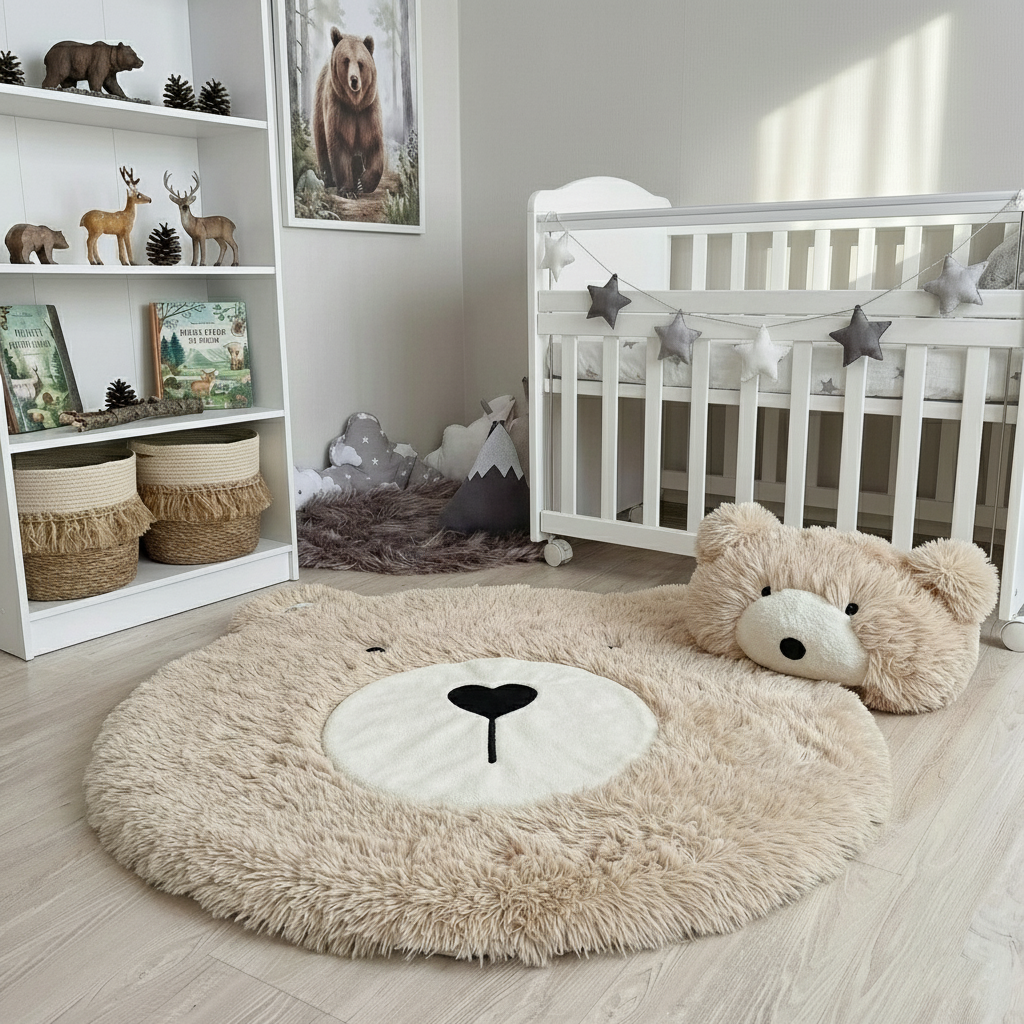 Bear Faux Taxidermy Wall Mount Plush