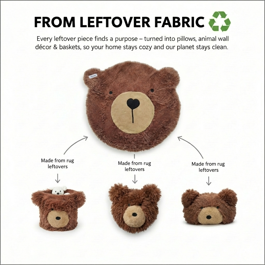 Bear Storage Basket Woodland Personalized