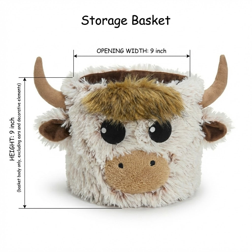 Handmade Highland Cow Nursery Rug: Plush Minky Playmat