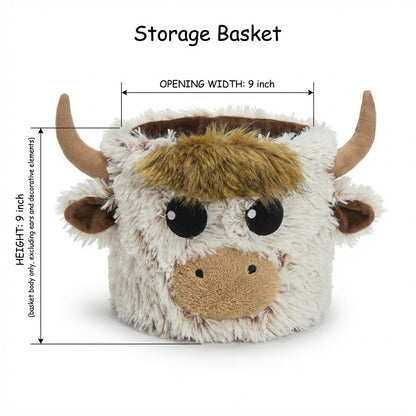 Handmade Highland Cow Nursery Rug: Plush Minky Playmat