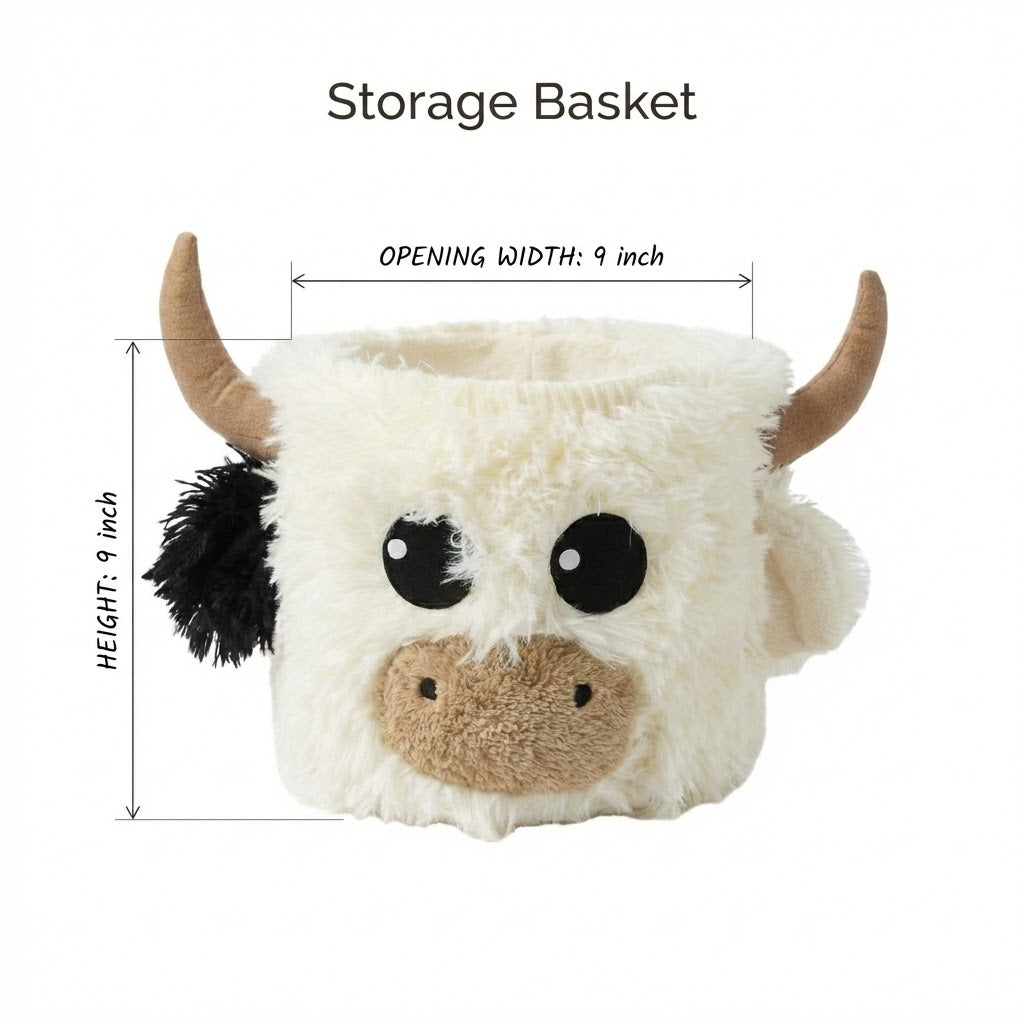 Highland Cow Rug Plush Farmhouse Decor