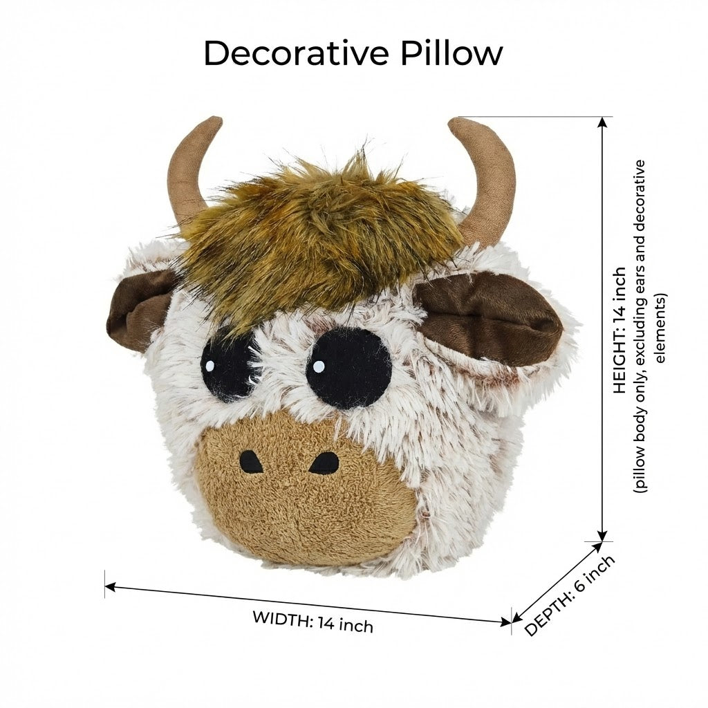 Handmade Highland Cow Nursery Rug: Plush Minky Playmat