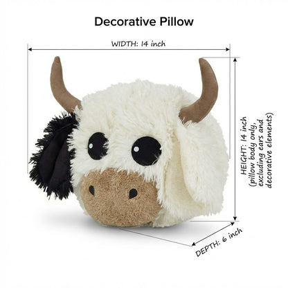 Wall Mounted Highland Cow Head Plush