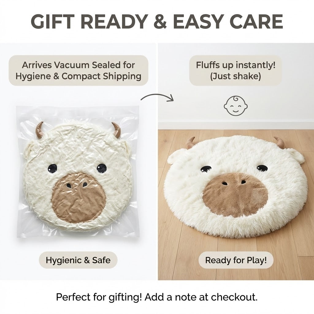 Highland Cow Rug Soft Shaggy Personalized