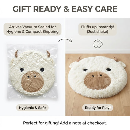 Highland Cow Rug Soft Shaggy Personalized
