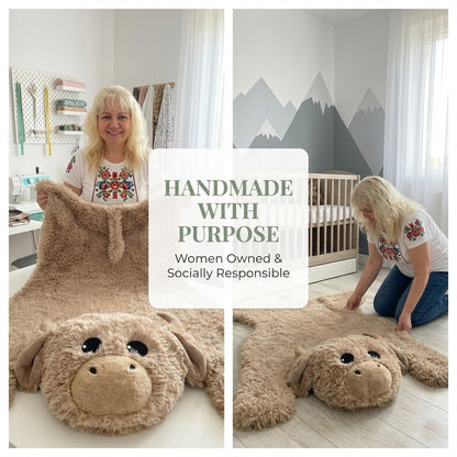 Highland Cow Storage Basket Farmhouse - DECORLINA