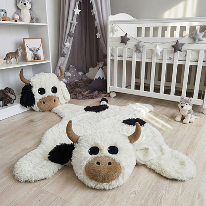 Wall Mounted Highland Cow Head Plush