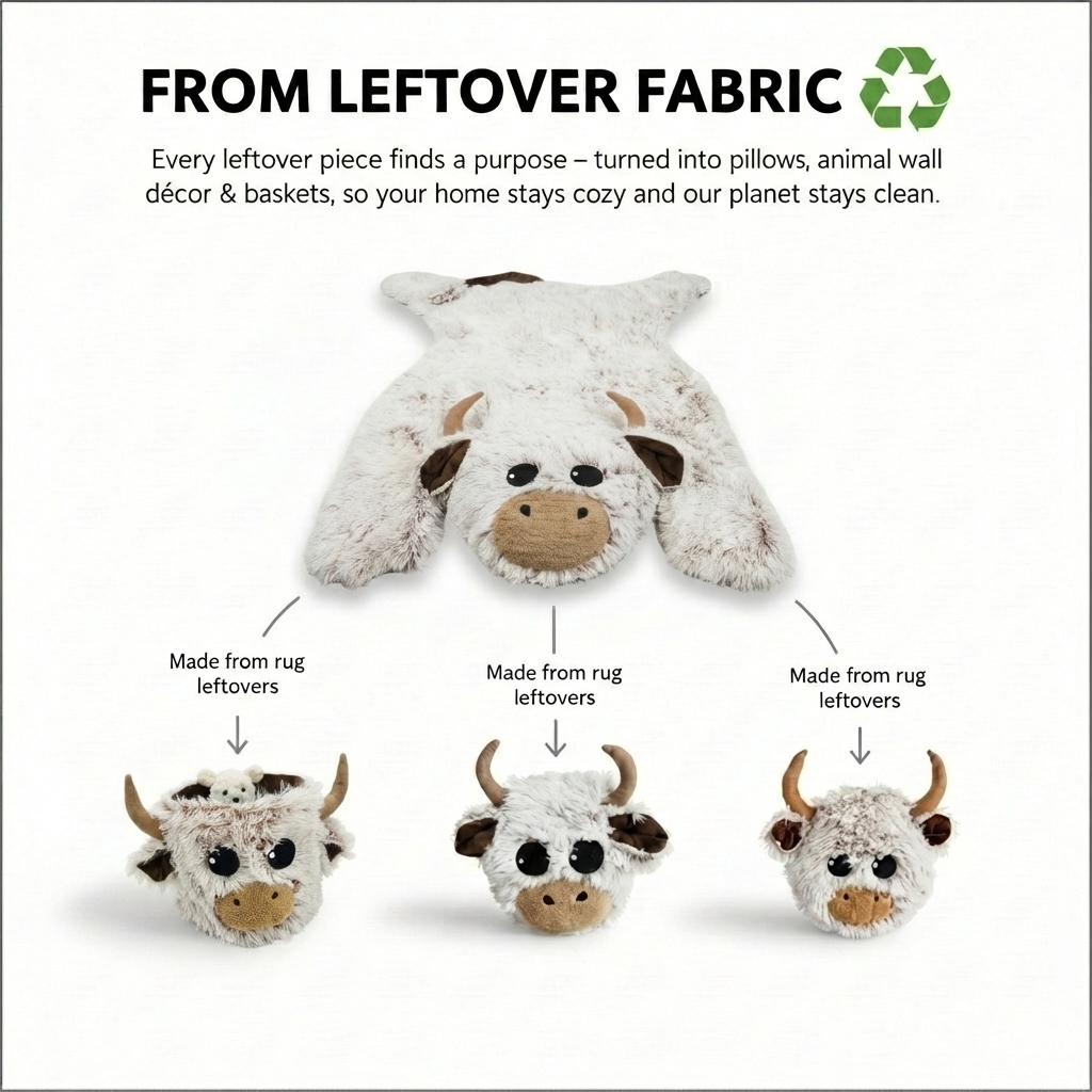 Farmhouse Cow Nursery Basket Storage