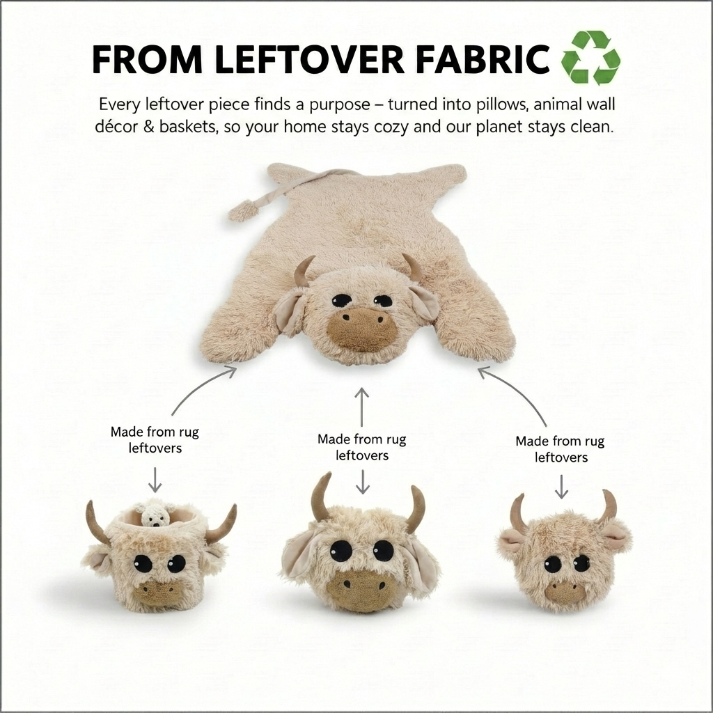 Highland Cow Nursery Basket: Farmhouse Baby Room Decor
