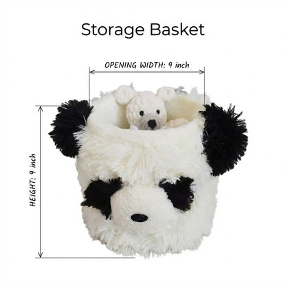 Panda Storage Basket Minky Personalized