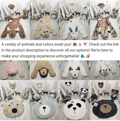 Custom Bear Toy Storage Basket: Minky Woodland Nursery Decor