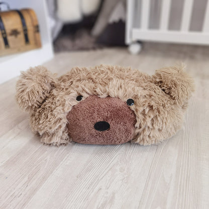 Handmade Plush Bear Pillow: Cozy Nursery Decor, Personalizable