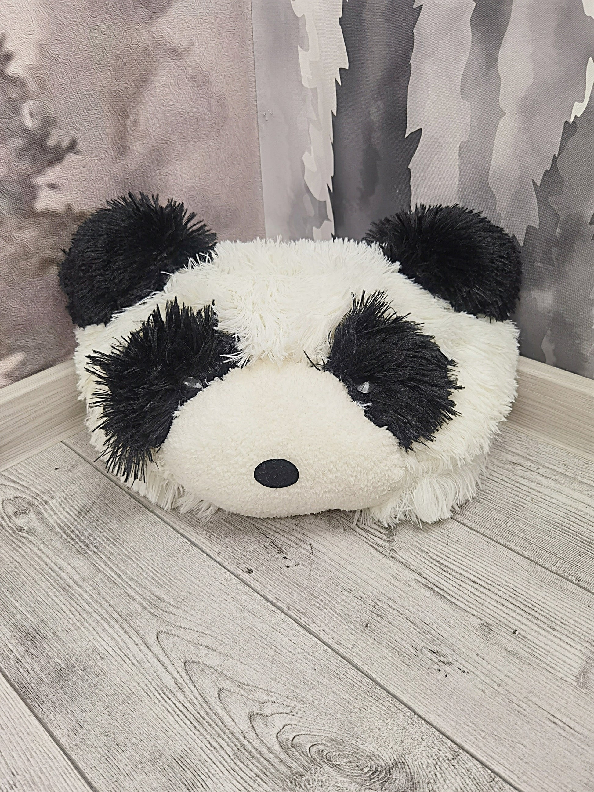 Panda Bear Rug Shaggy Minky Personalized
