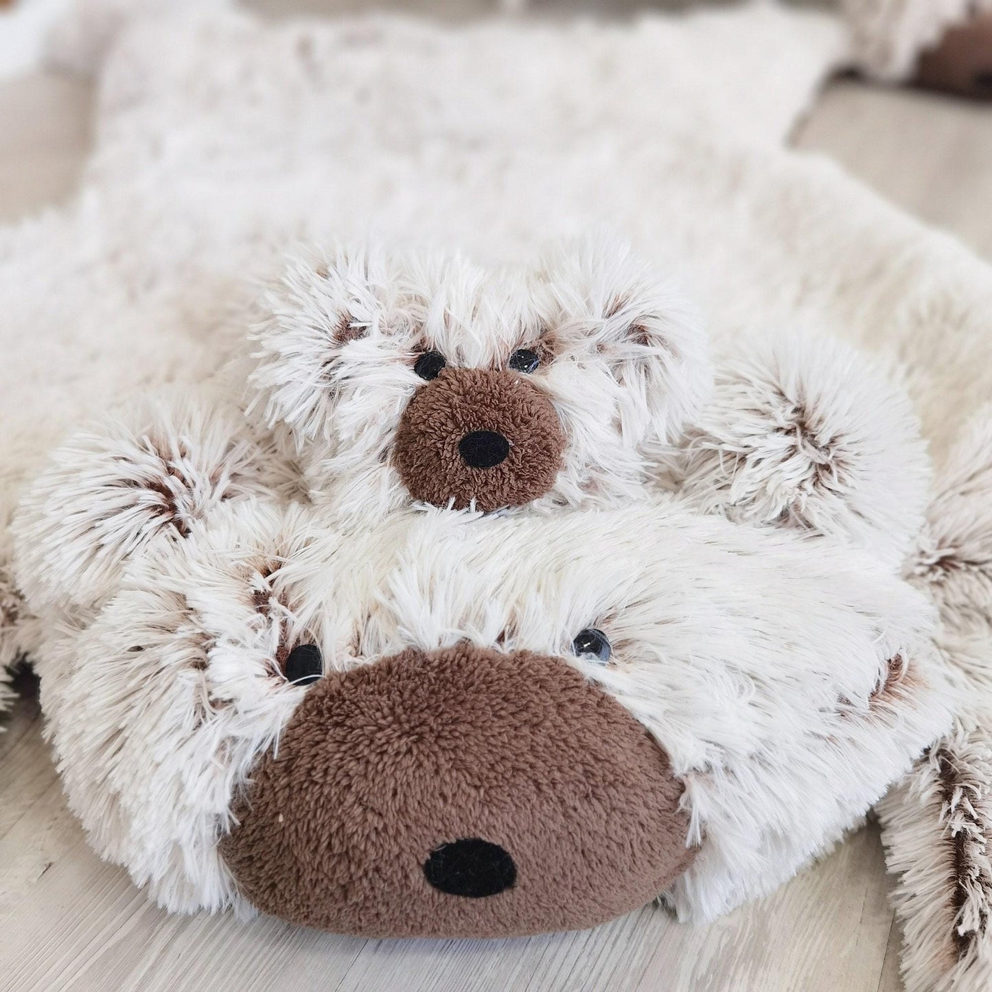 Personalized Bear Rug: Shaggy Minky Nursery Play Mat